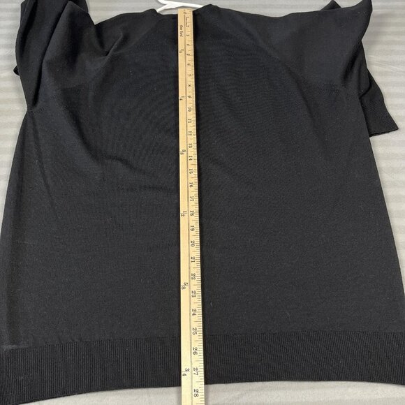 Glenbrae Sweater Mens XL Black Merino Wool Royal Lytham Golf Pullover UK Made - Picture 7 of 8